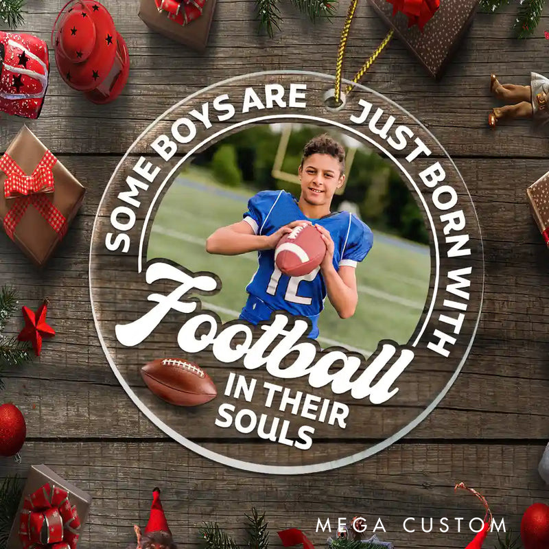 Personalized Acrylic Christmas Ornament Featuring Your Favorite Sport and Name  