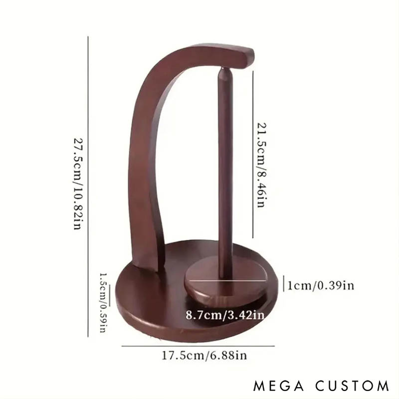 Personalized Magnetic Yarn Ball Holder Wooden Yarn Feeder for Knitting Crochet Rotating Wood Yarn Stand Gift for Knitters Crocheters Knitting Lovers