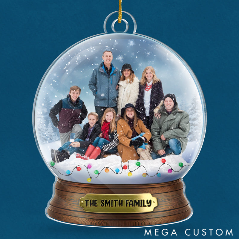 Personalized Christmas Ornament Custom Photo Christmas Gift for Family Members