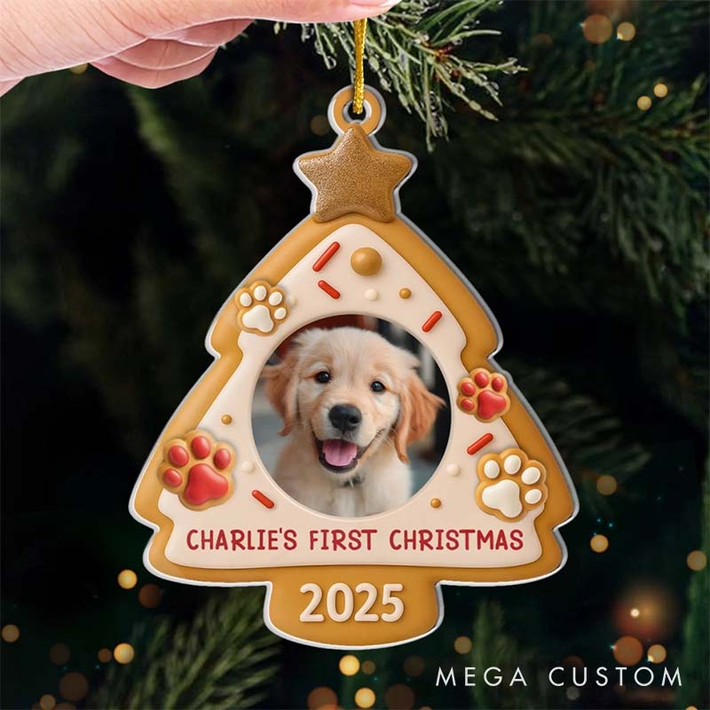 Personalized Pet Lover Santa I’ve been a Good Pup Christmas Ornament 