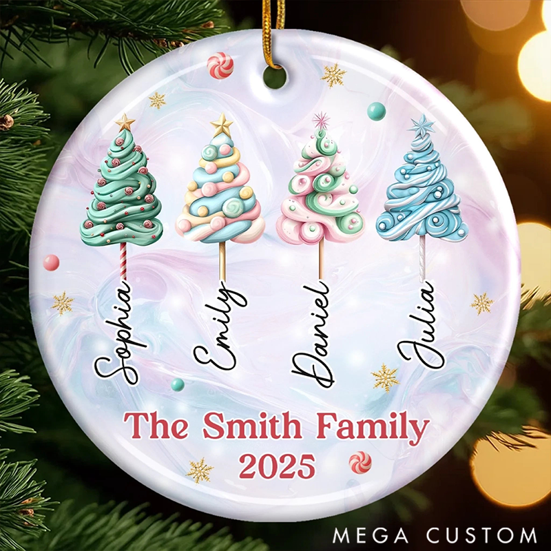 Personalized Family Christmas Ornaments Our Family Our Strength