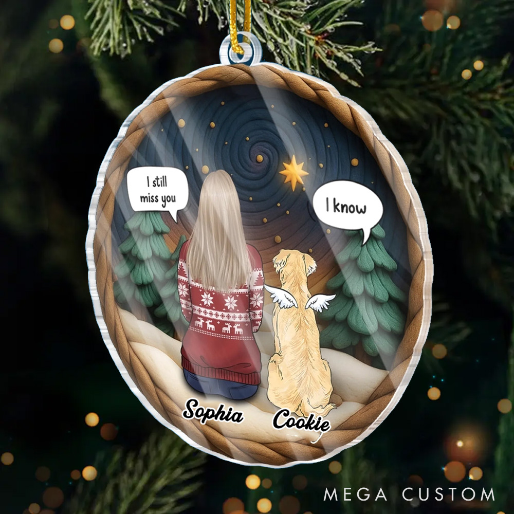 Personalized Dog Lover Fur ever in My Heart Ornament