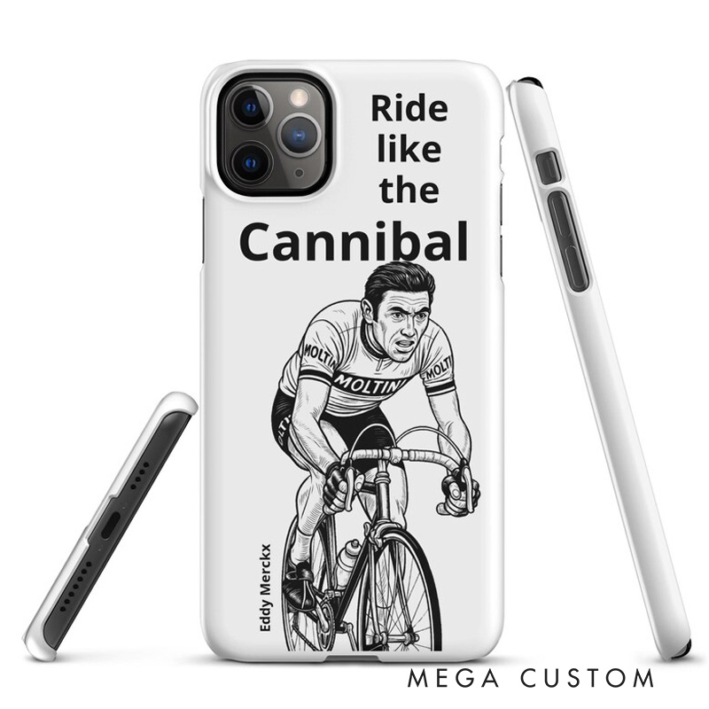 Personalized Photo Ride Like a Legend AI Designed Snap Case for IPhone Slim Durable Phone Cover with Stylish Protection for Most Sizes for Cycling Lovers