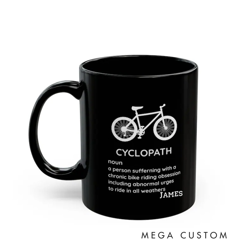 Personalized Cyclopath Mug Cycling Definitions Mug Funny Cycling Gifts Cycopath Cycling Mug Cyclist Coffee Cup Biking Mug Gift for Cyclist