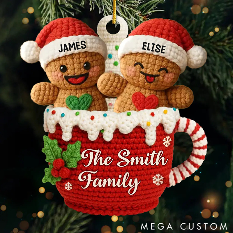 Personalized Family Ornaments Love Gathers Around Us