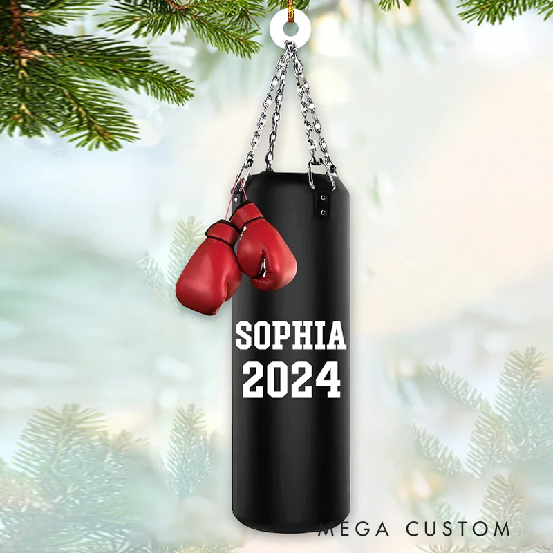 Personalized Fitness Gym Boxing Ornament Gift for Boxing Lover