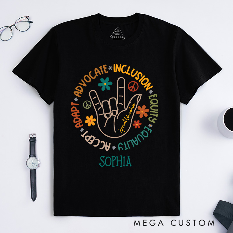 Personalized Advocate for Inclusion Equality Acceptance Awareness Support Inspirational T-shirt