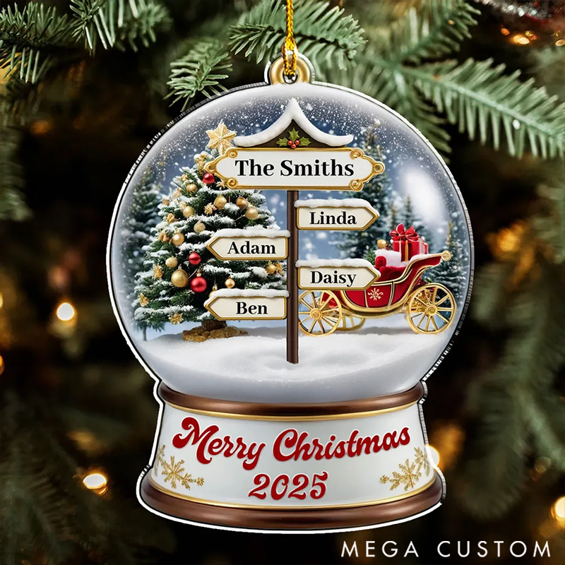 Personalized Family Ornaments Family Love Christmas