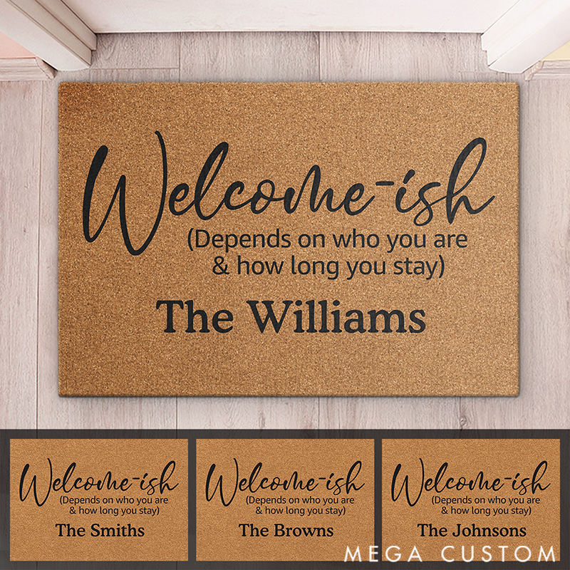 Personalized Welcom Home Doormat Gift for Family