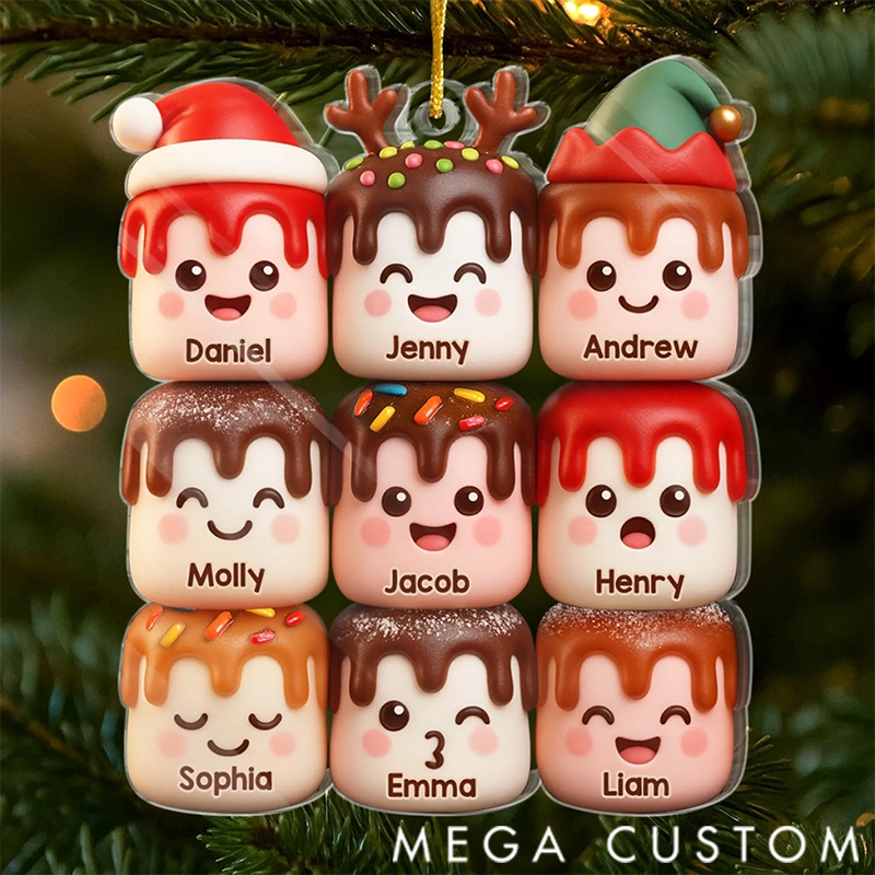 Personalized Joy Shines Within Acrylic Ornament Christmas Birthday Gifts for Family