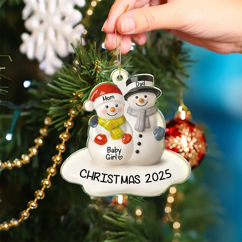 Personalized Christmas Acrylic Ornament We Look Forward to it Theme