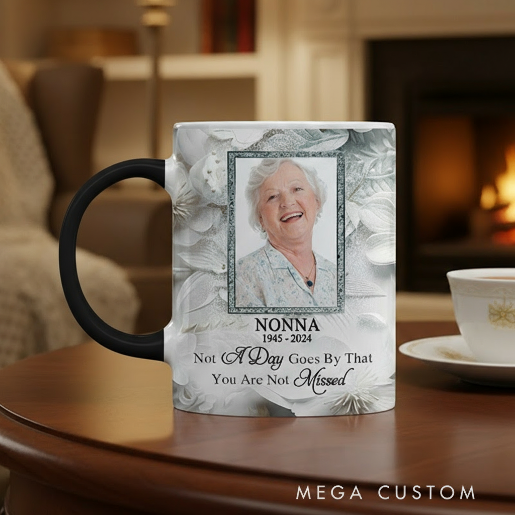 Personalized Color Changing Mug Custom Photo I'm Always With You Ceramic Coffee Cup Sympathy Gift Memorial Gift for Family