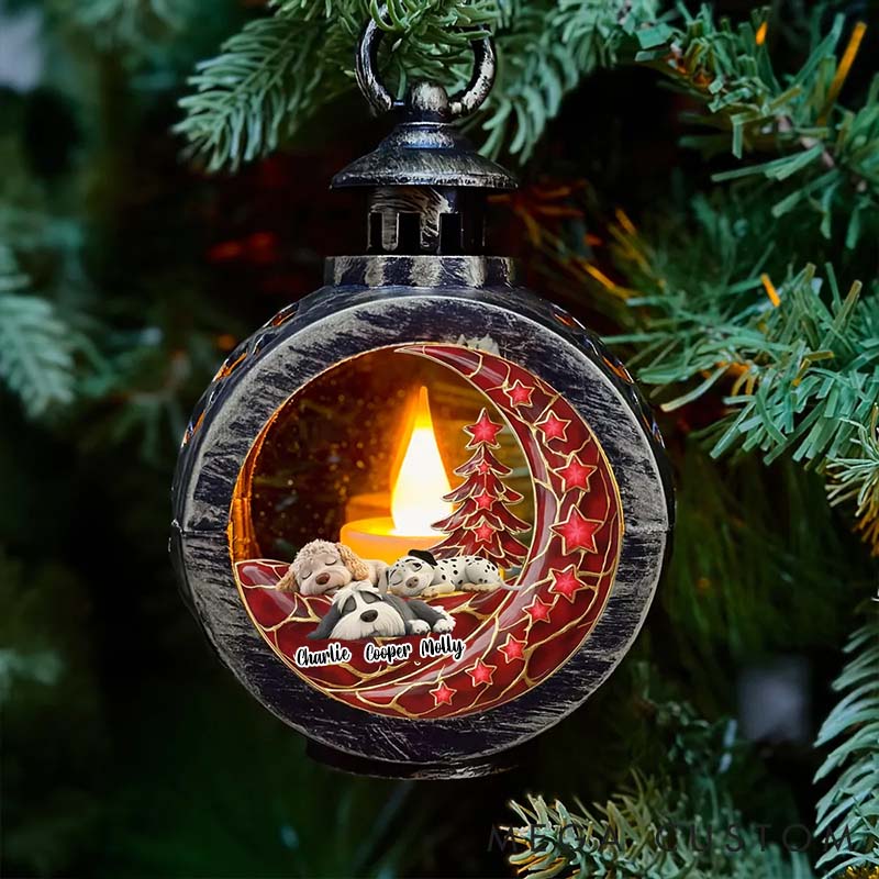 Personalized Dog Lover Beside Pearl of You Christmas Lantern