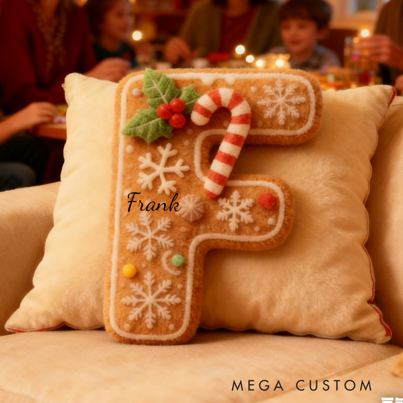 Personalized Cookie Letter Pillow Kids with Custom Name for Kids Baker Baking Lover