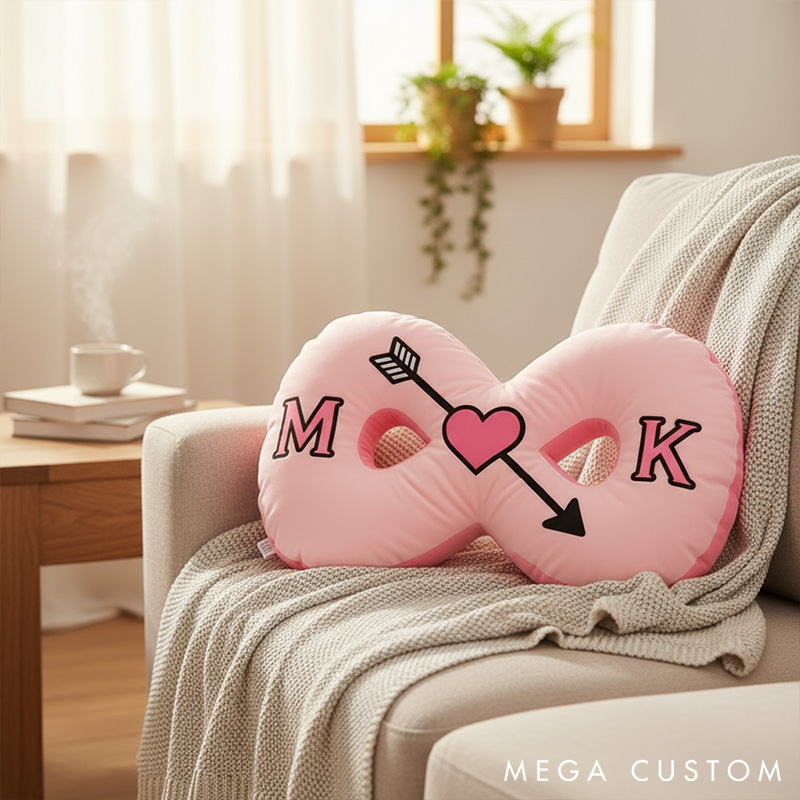 Personalized Infinity Love Pillow Couple Symbol of Endless Love Pillow Couple Christmas Gift Decor Anniversary Valentine's Gift Pillow