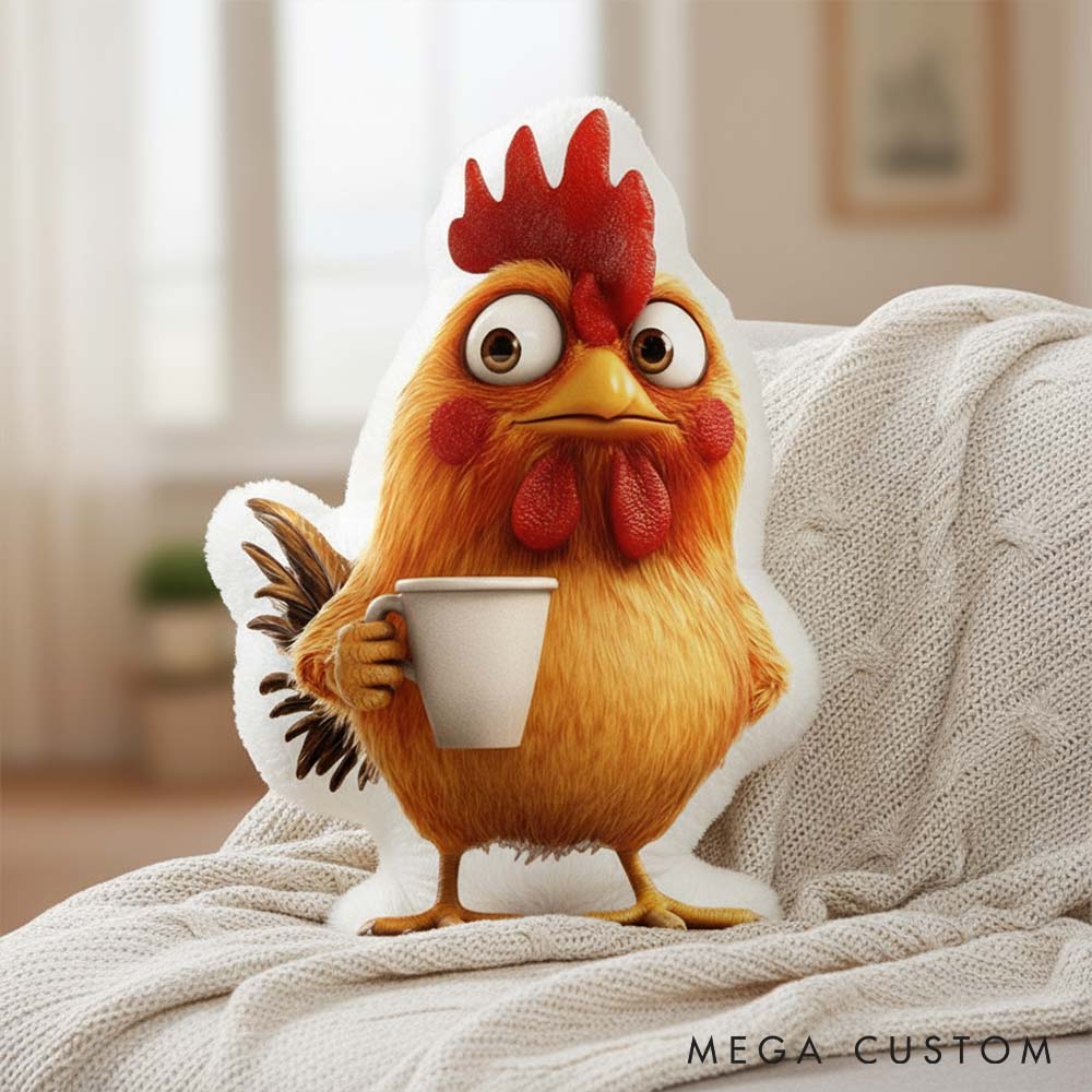 Personalized Pet Lover Funny Chicken Pillow