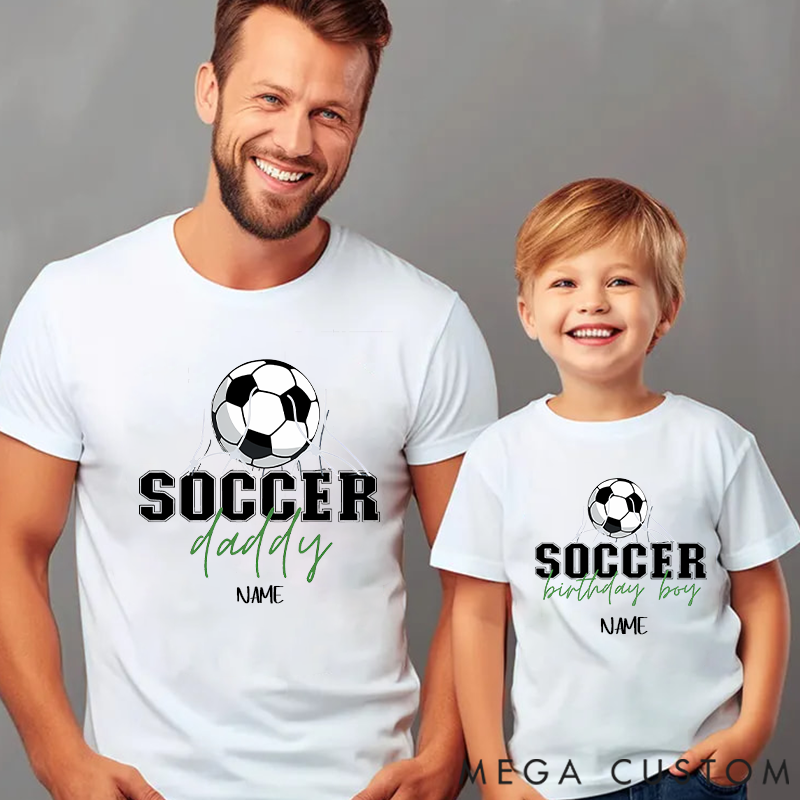 Personalized Family Soccer Matching Outfits for Cheerful Game Moments