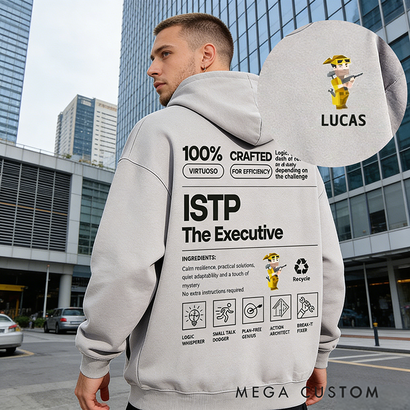Personalized MBTI 16 Personalities Hoodie Custom Name Hoodies Unique Gifts