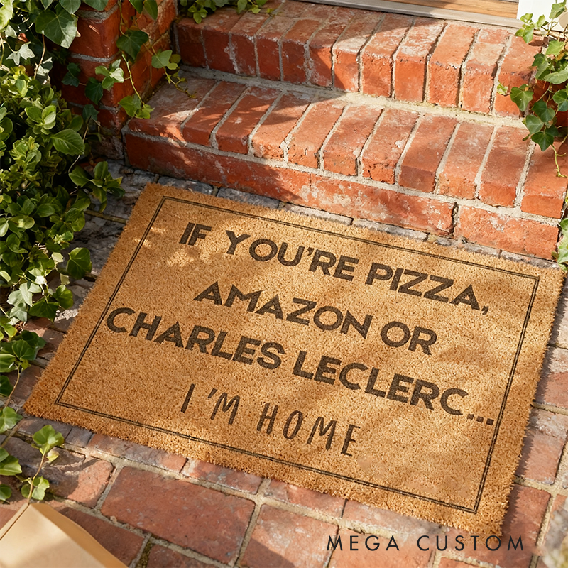 Personalized Racing Fan Doormat Custom Family Name Funny Welcome Mat Gift for Racers and Racing Lovers