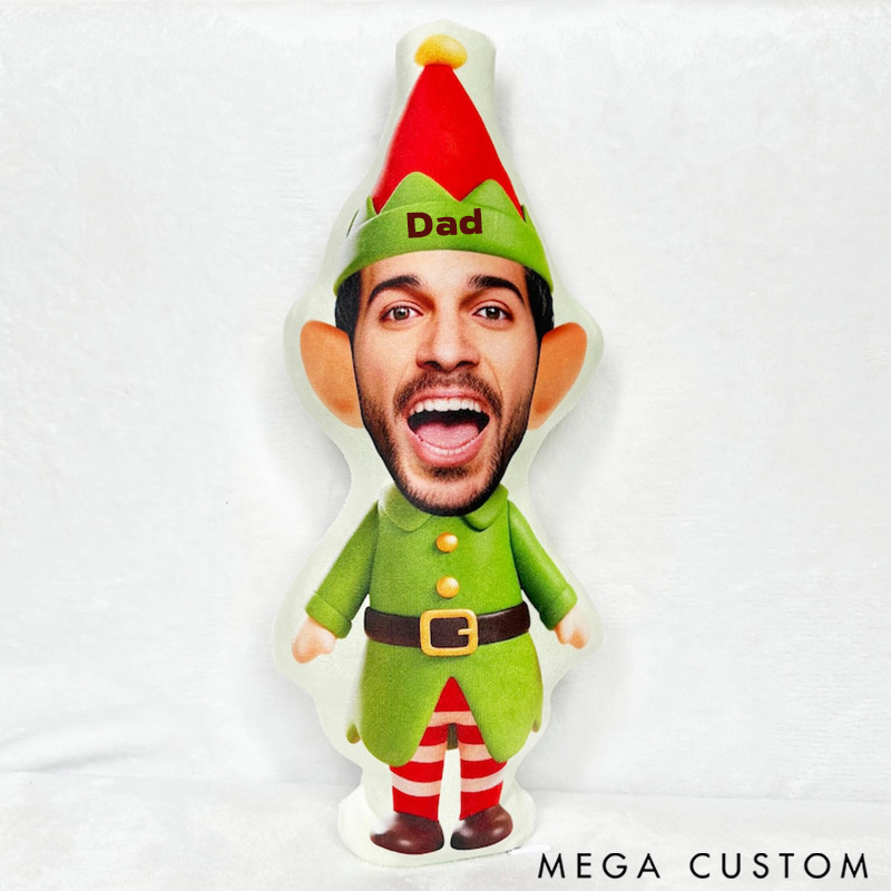 Personalized Cute Christmas Pillow Gift with Cartoon Styles for Family Members