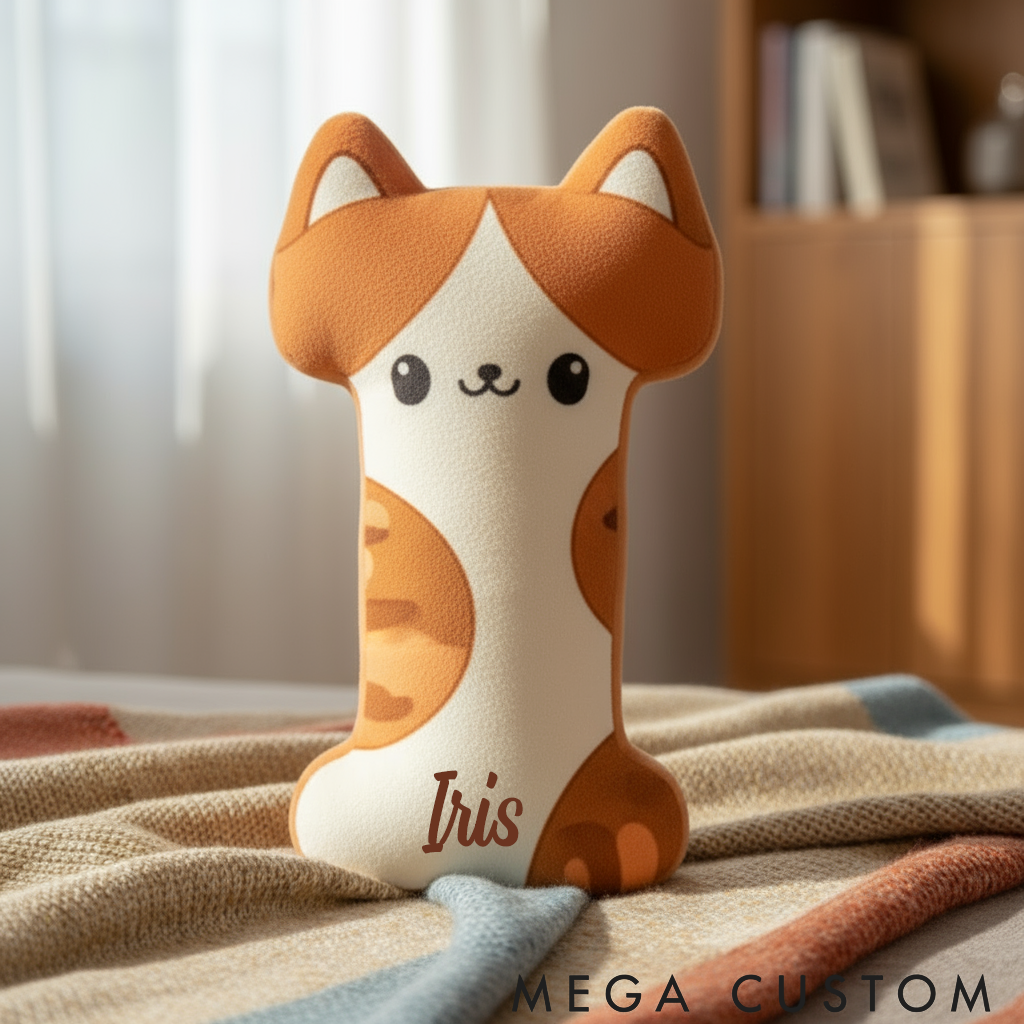 Personalized Cat Lover Cat Letter Pillow Graphic 3D Print Pillow