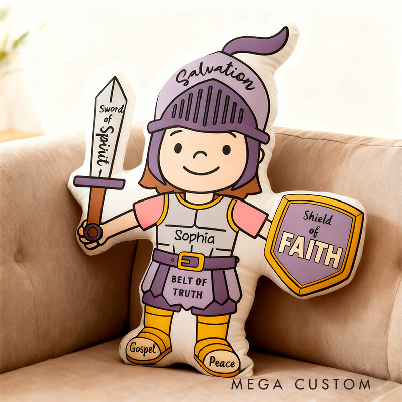 Personalized Armor Of God Pillow with Custom Name Home Decor Christian Pillow Religious Gift for Girls
