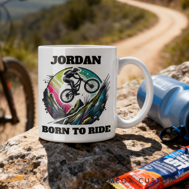Personalized Mountain Bike Legend Mug Race Bike Mug Cyclist Mug Bicycle Coffee Cup Bicycle Tea Cup Bicycle Ceramic Mug Gift For Him