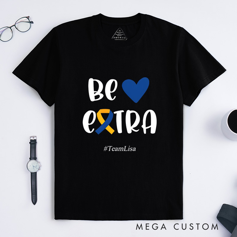 Personalized T21 Down Syndrome Awareness World Down Syndrome Day T-Shirt