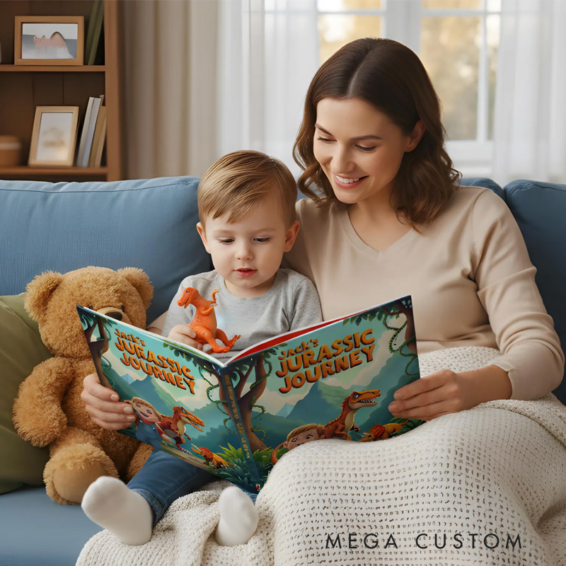 Personalized Dinosaur Storybook for Children’s Bedtime Book with Name Bedtime Storybook for Kids Boy Girl Grandchild Birthday Gift Christmas Gift