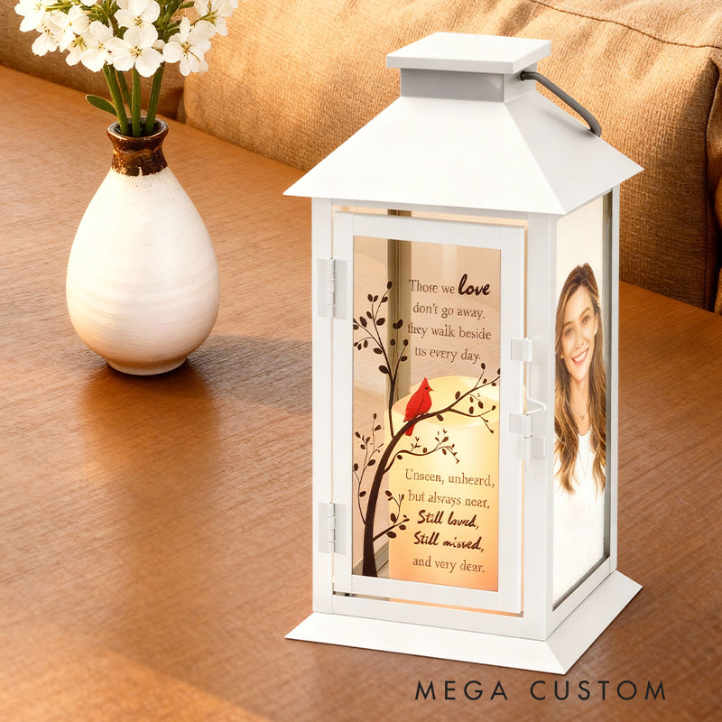 Personalized Memorial Lantern with LED Candle and Remote Bereavement Gifts in Memory of Mother Sympathy Gifts