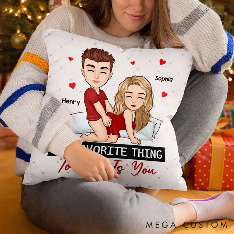 Personalized Couple Pillow Custom Couple Valentine's Day Gift for Husband Wife Anniversary Gift Couple Xmas Gift Pillow