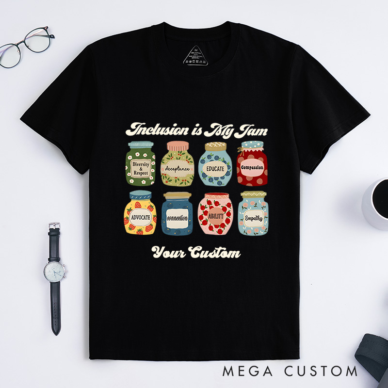 Personalized Inclusion Is My Jam Special Education Autism Awareness T-Shirt