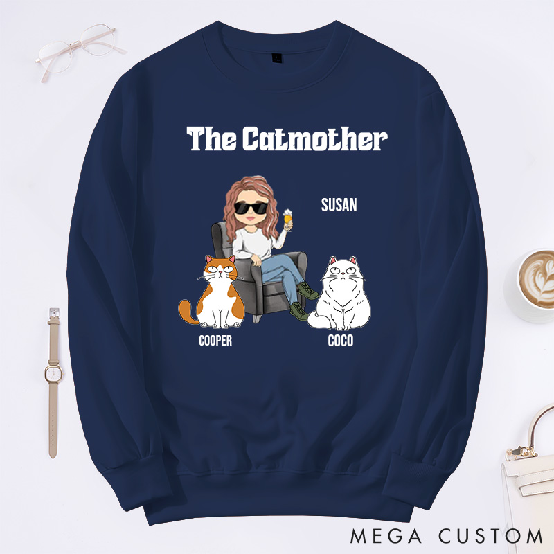 Personalized Cat Lover the Catmother Classic Sweatshirts