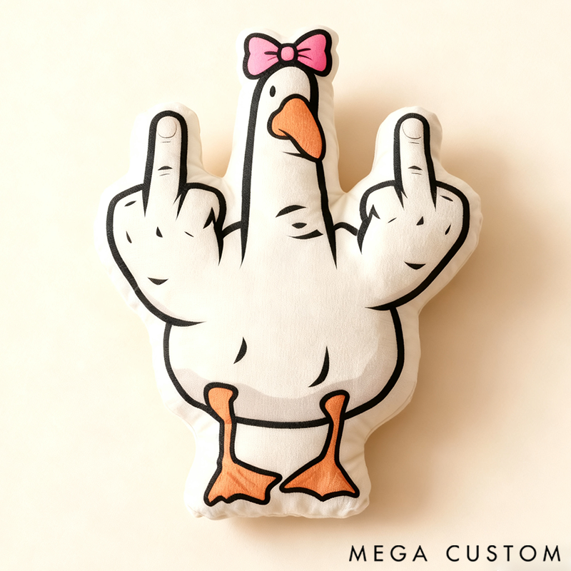 Personalized 3D Print Family Fun Gesture Pillow Is It a Goose or Duck? Maybe It's Seagulls