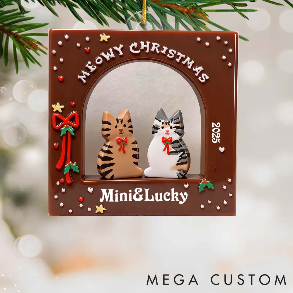 Personalized Pet Lover Custom Pet Photo Christmas Ornament