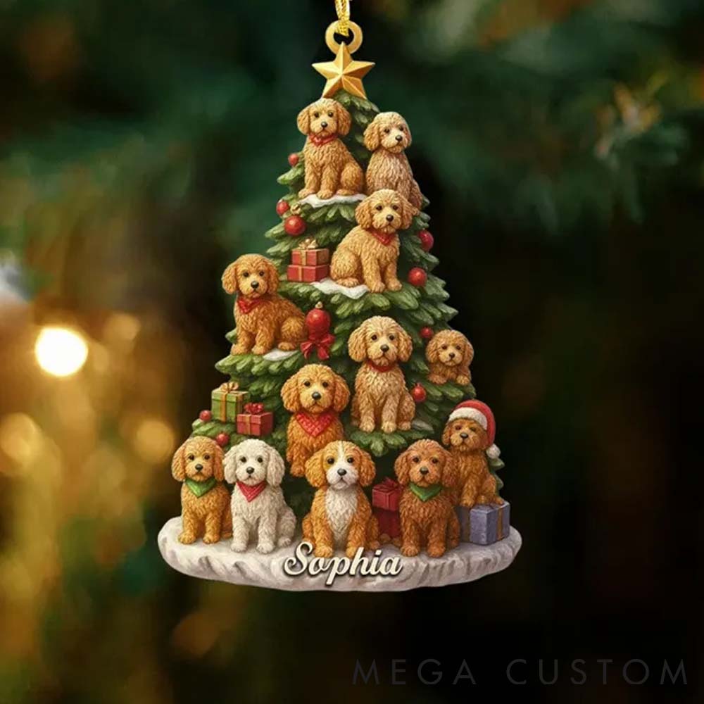 Personalized Pet Lover Custom Pet Photo Trees Christmas Ornament