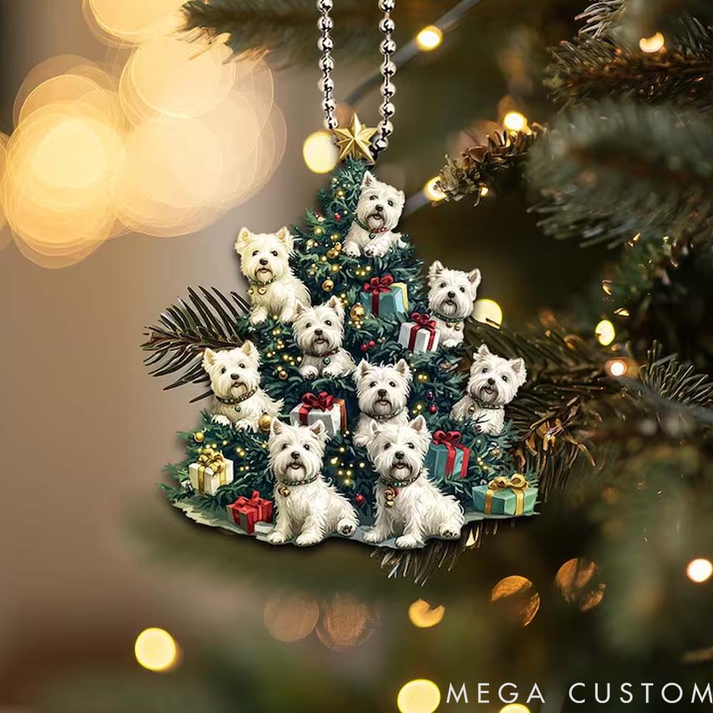 Personalized Pet Lover Cute Pet Christmas Tree Christmas Ornament