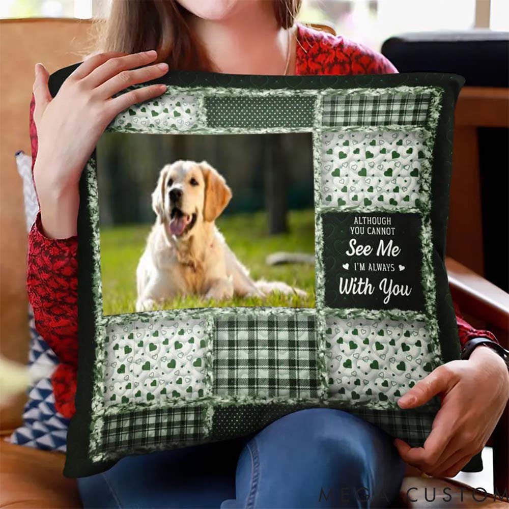 Personalized Pet Lover Custom Photo When You Really Miss Me Hug this Pillow Throw Pillows