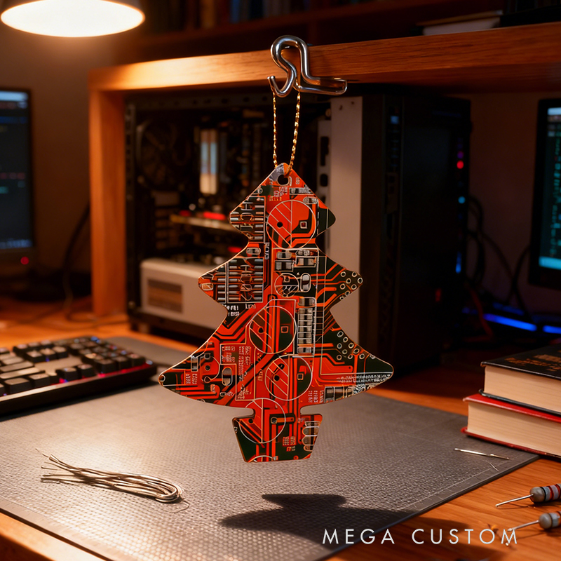 Circuit Board Christmas Tree Decoration - Geeky Christmas Gifts - Sustainable Gifts - Computer Geek Gifts - Stocking Fillers - Secret Santa