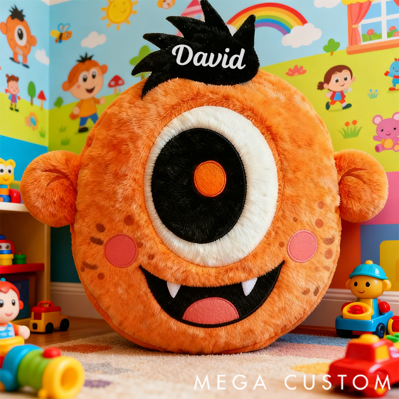 Personalized Graphic 3D Print Pillow Cute Cyclops Theme