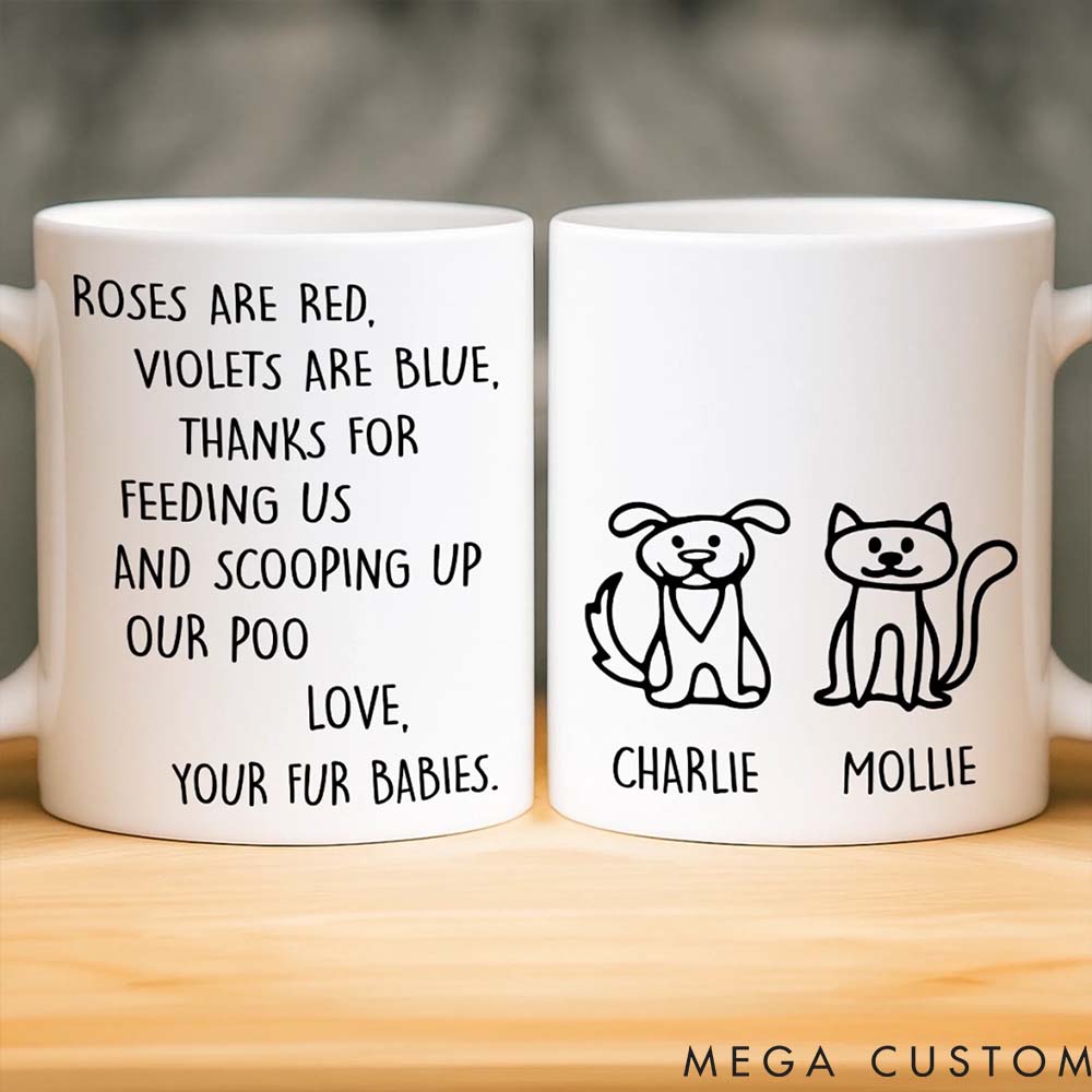 Personalized Pet Lover Fur Babies Full Drama Mugs
