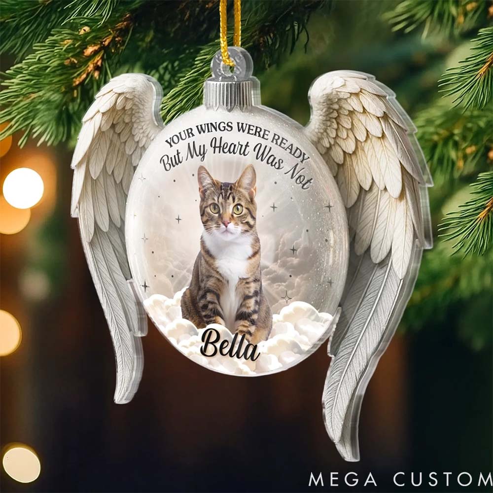 Personalized Pet Lover My Angel with Fur Ornament