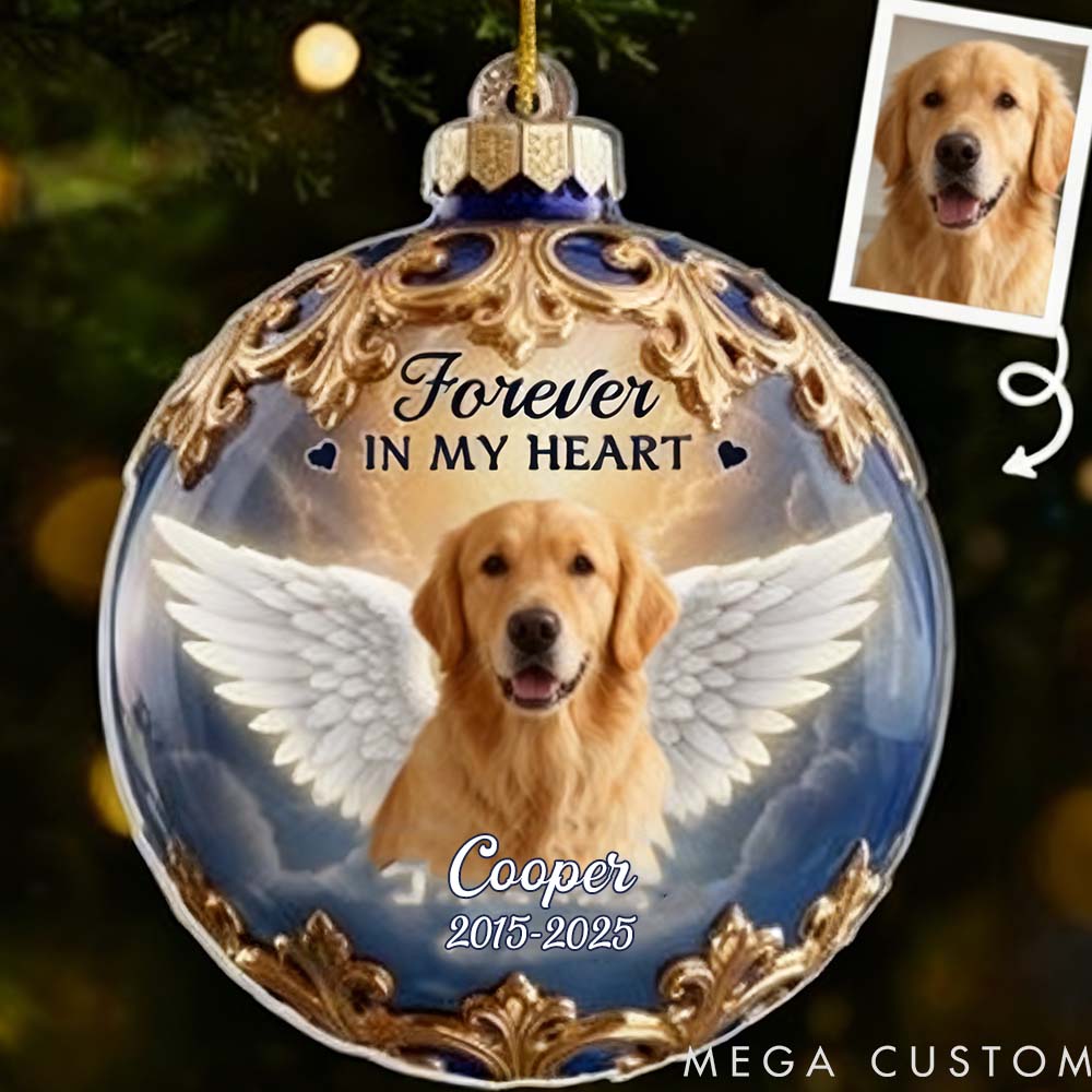 Personalized Pet Lover Held in Gentle Memory Ornament
