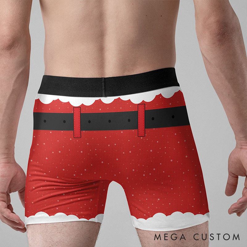 Personalized Men Christmas Naughty List Boxer Briefs with Women Name Men Underwear with Girlfriend Wife Name Xmas Gift for Him Boyfriend Husband