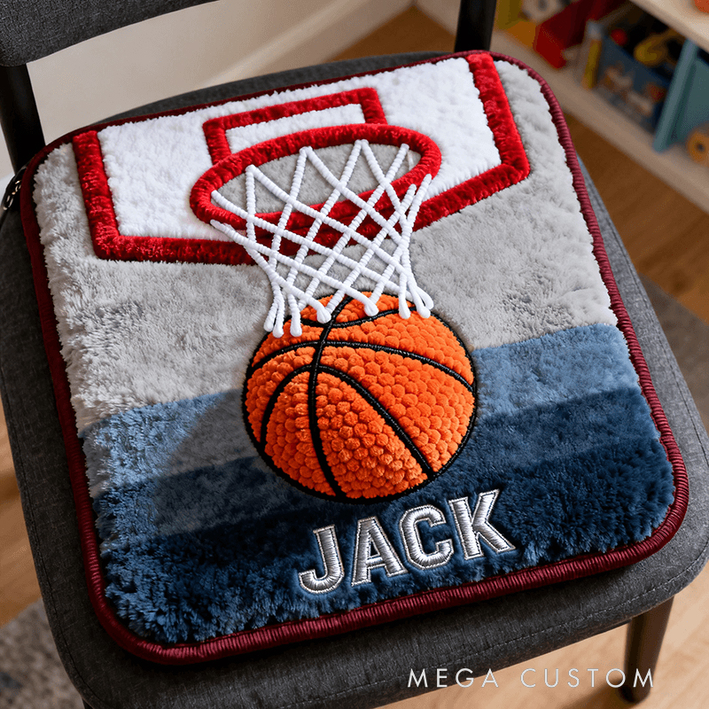 Personalized Plush Glove & Ball Chair Cushion - Sports-Themed Seat Pad for Baseball Enthusiasts, Kids’ Room & Game Day Decor