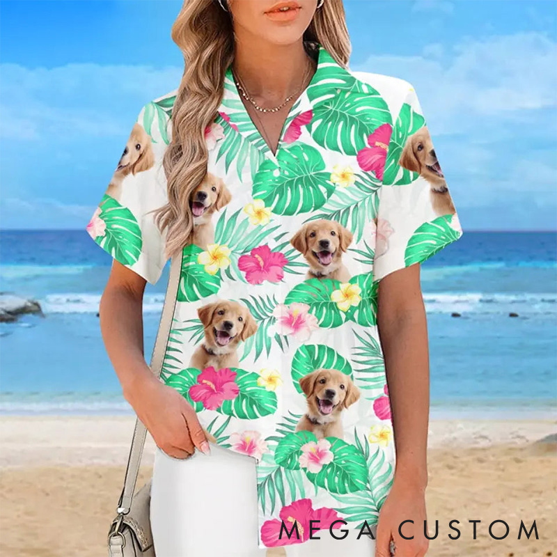 Personalized Pet Lover Custom Photo It is Summer Time Hawaiian Shirt
