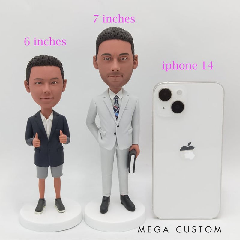 Personalized Bobblehead Made From Your Photo Custom Figurine Funny Character Pose Youth Style Edition