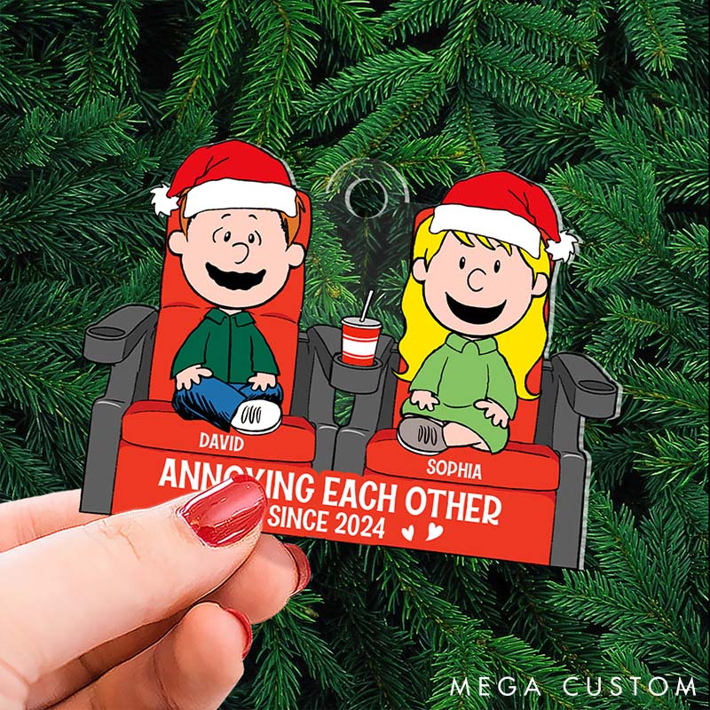 Personalized Gifts for Couple Christmas Ornament Custom Couple Holiday Gift Ornament