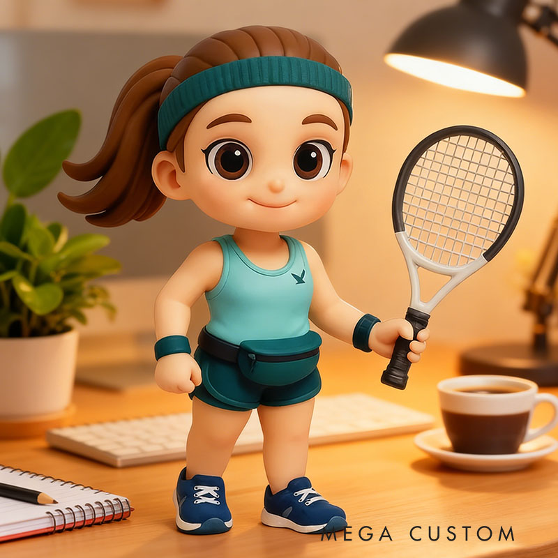 Custom 3D Cartoon Chibi Figure Football Team Character Model Fan Support Gift Collectible Decoration