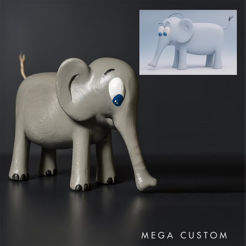 Personalized Custom 3D Printed Child Art: Unique Hand-Painted Gift